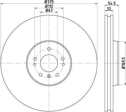 HELLA 8DD 355 121-511 - Discofreno autozon.pro