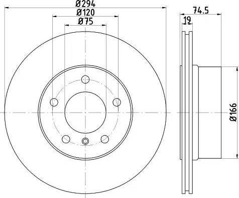 HELLA 8DD 355 112-661 - Discofreno autozon.pro