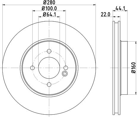 HELLA 8DD 355 128-681 - Discofreno autozon.pro