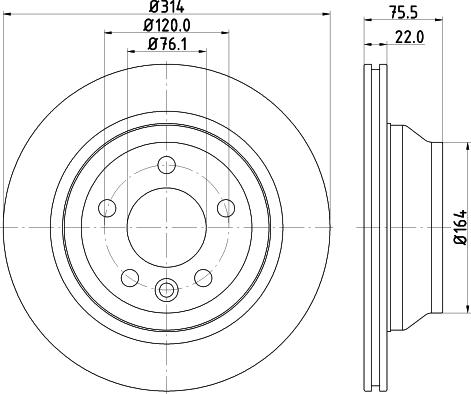 HELLA 8DD 355 128-081 - Discofreno autozon.pro