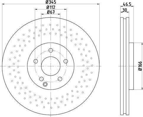 HELLA 8DD 355 121-321 - Discofreno autozon.pro