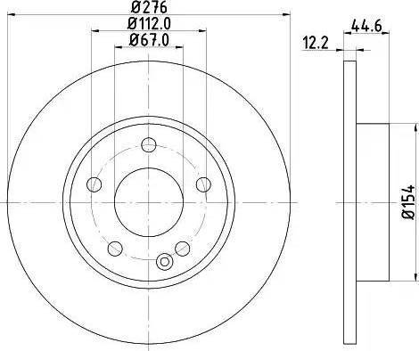 HELLA 8DD 355 111-041 - Discofreno autozon.pro