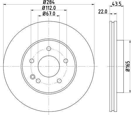 HELLA 8DD 355 123-991 - Discofreno autozon.pro