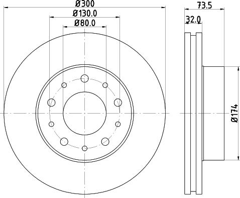 HELLA 8DD 355 123-901 - Discofreno autozon.pro