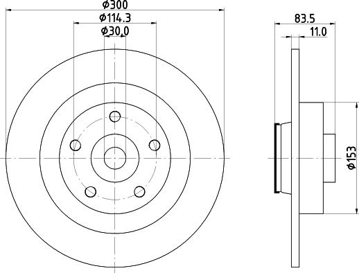 HELLA 8DD 355 123-401 - Discofreno autozon.pro