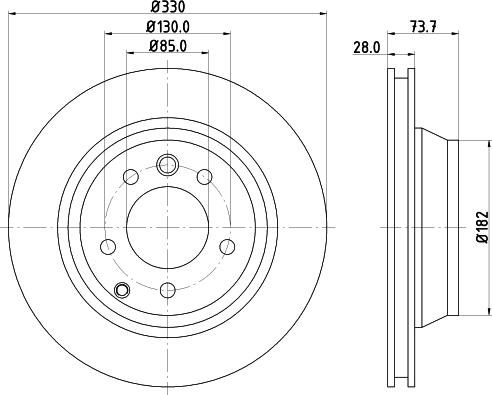 HELLA 8DD 355 123-691 - Discofreno autozon.pro