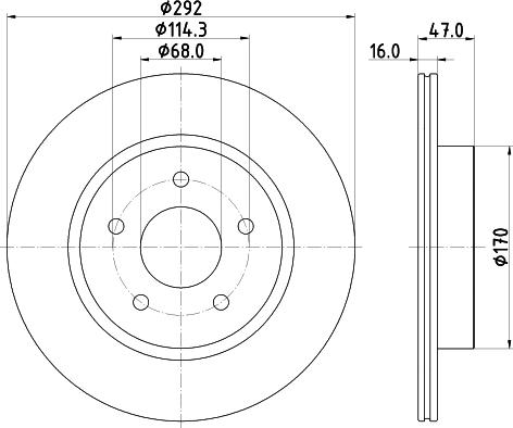 HELLA 8DD 355 123-061 - Discofreno autozon.pro