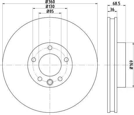 HELLA 8DD 355 123-201 - Discofreno autozon.pro