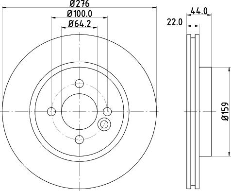 HELLA 8DD 355 123-851 - Discofreno autozon.pro