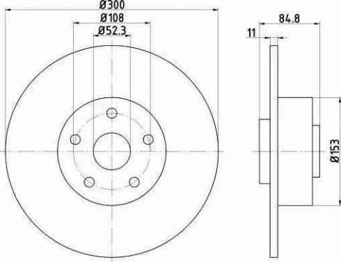 HELLA 8DD 355 113-871 - Discofreno autozon.pro