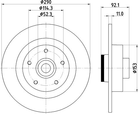 HELLA 8DD 355 123-371 - Discofreno autozon.pro