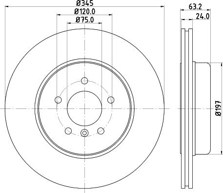 HELLA 8DD 355 123-231 - Discofreno autozon.pro