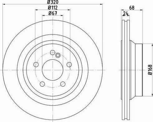 HELLA 8DD 355 122-961 - Discofreno autozon.pro