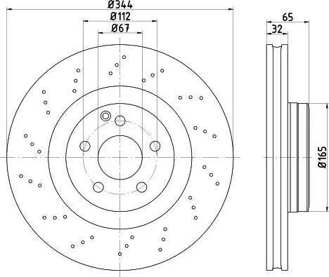 HELLA 8DD 355 122-901 - Discofreno autozon.pro