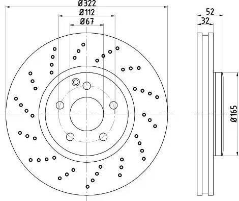 HELLA 8DD 355 122-921 - Discofreno autozon.pro