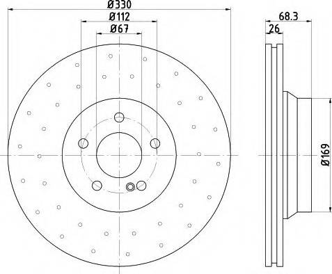 HELLA 8DD 355 122-572 - Discofreno autozon.pro