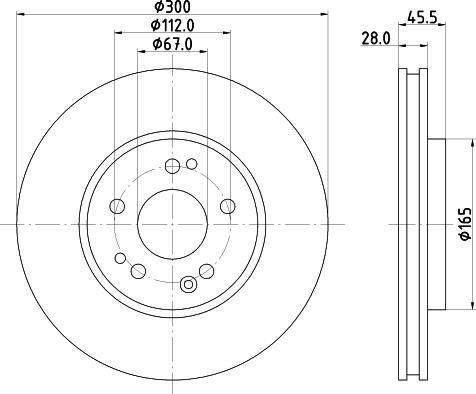 HELLA 8DD 355 122-192 - Discofreno autozon.pro