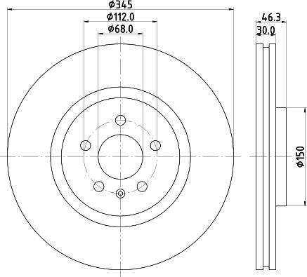 HELLA 8DD 355 122-802 - Discofreno autozon.pro