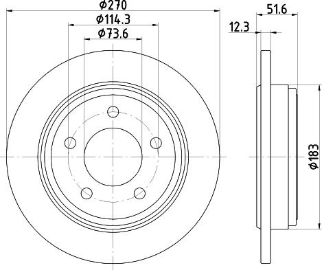 HELLA 8DD 355 122-361 - Discofreno autozon.pro