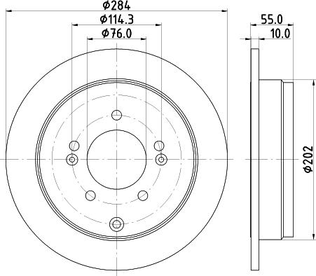 HELLA 8DD 355 122-291 - Discofreno autozon.pro