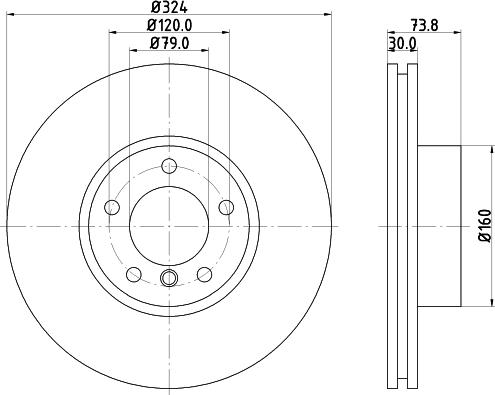 HELLA 8DD 355 127-621 - Discofreno autozon.pro