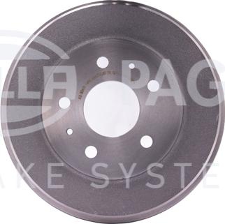 HELLA 8DT 355 300-661 - Tamburo freno autozon.pro