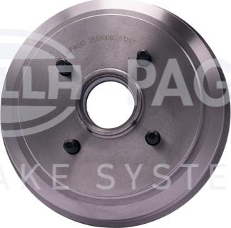 HELLA 8DT 355 300-601 - Tamburo freno autozon.pro