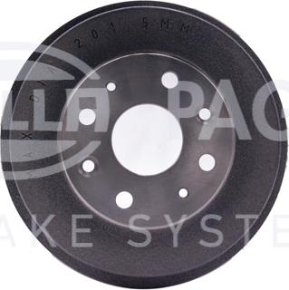 HELLA 8DT 355 300-761 - Tamburo freno autozon.pro