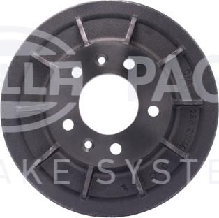 HELLA 8DT 355 301-021 - Tamburo freno autozon.pro