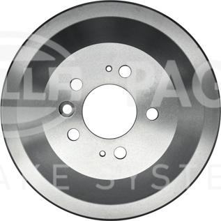 HELLA 8DT 355 303-011 - Tamburo freno autozon.pro