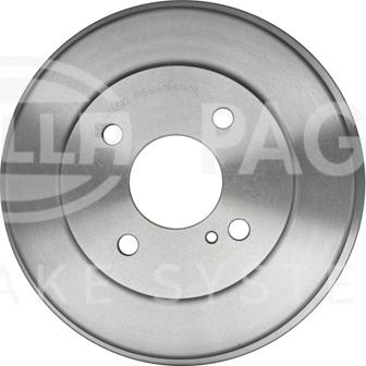 HELLA 8DT 355 303-191 - Tamburo freno autozon.pro