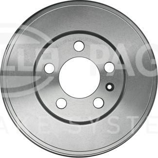 HELLA 8DT 355 303-181 - Tamburo freno autozon.pro