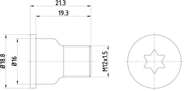 HELLA 8DZ 355 209-051 - Bullone, Disco freno autozon.pro