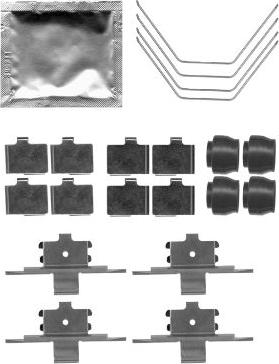 HELLA 8DZ 355 204-951 - Kit accessori, Pastiglia freno autozon.pro