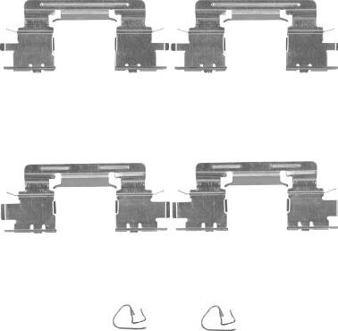 HELLA 8DZ 355 204-911 - Kit accessori, Pastiglia freno autozon.pro