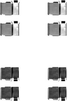 HELLA 8DZ 355 204-421 - Kit accessori, Pastiglia freno autozon.pro