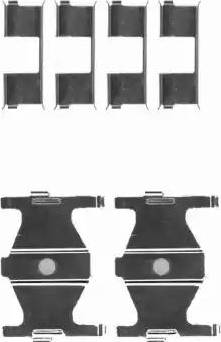 HELLA 8DZ 355 204-191 - Kit accessori, Pastiglia freno autozon.pro