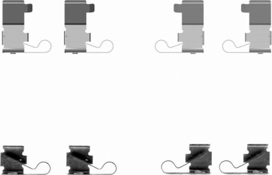 HELLA 8DZ 355 204-141 - Kit accessori, Pastiglia freno autozon.pro