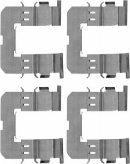 HELLA 8DZ 355 204-361 - Kit accessori, Pastiglia freno autozon.pro