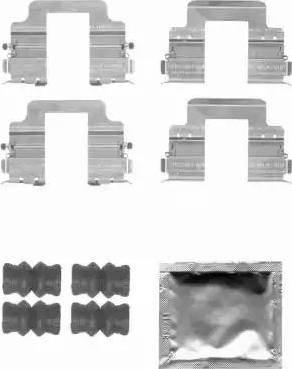 HELLA 8DZ 355 204-381 - Kit accessori, Pastiglia freno autozon.pro