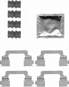 HELLA 8DZ 355 204-371 - Kit accessori, Pastiglia freno autozon.pro