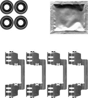 HELLA 8DZ 355 204-761 - Kit accessori, Pastiglia freno autozon.pro