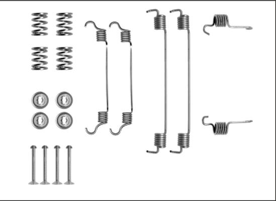 HELLA 8DZ 355 205-901 - Kit accessori, Ganasce freno autozon.pro