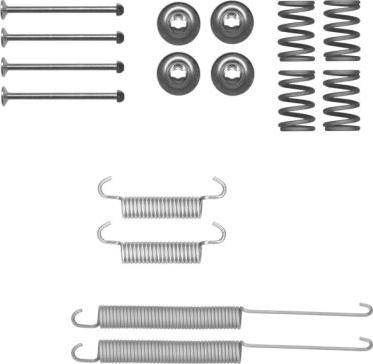 HELLA 8DZ 355 205-411 - Kit accessori, Ganasce freno autozon.pro