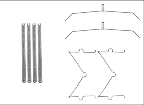 HELLA 8DZ 355 205-641 - Kit accessori, Pastiglia freno autozon.pro