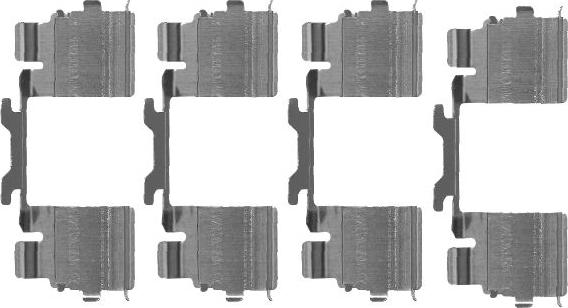 HELLA 8DZ 355 205-111 - Kit accessori, Pastiglia freno autozon.pro