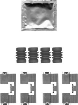 HELLA 8DZ 355 205-171 - Kit accessori, Pastiglia freno autozon.pro