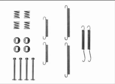 HELLA 8DZ 355 205-891 - Kit accessori, Ganasce freno autozon.pro