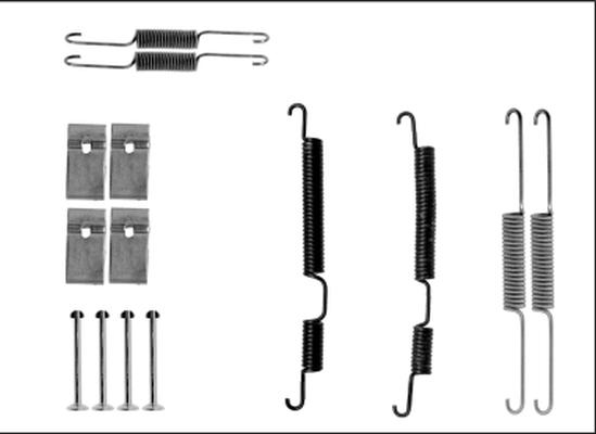 HELLA 8DZ 355 205-861 - Kit accessori, Ganasce freno autozon.pro