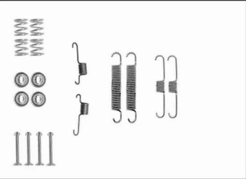 HELLA 8DZ 355 205-821 - Kit accessori, Ganasce freno autozon.pro